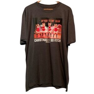 Mean Girls movie NWT short sleeve gray T-Shirt XL Christmas holiday entertain